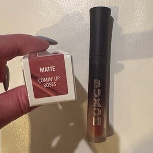 Buxom Full-On Plumping Lipstick in Silver and Black